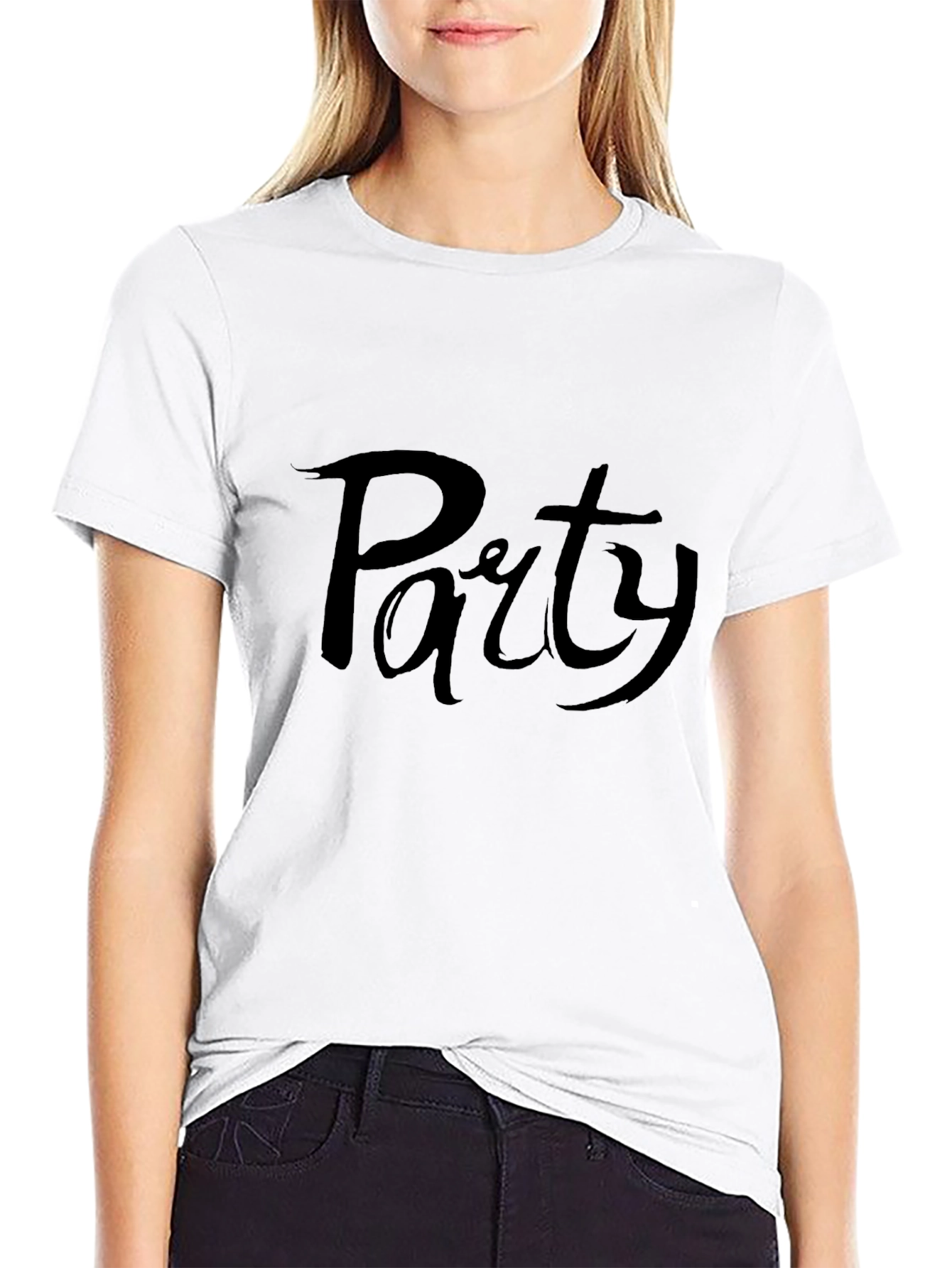 Party Time: Mens Black Graphic Tee