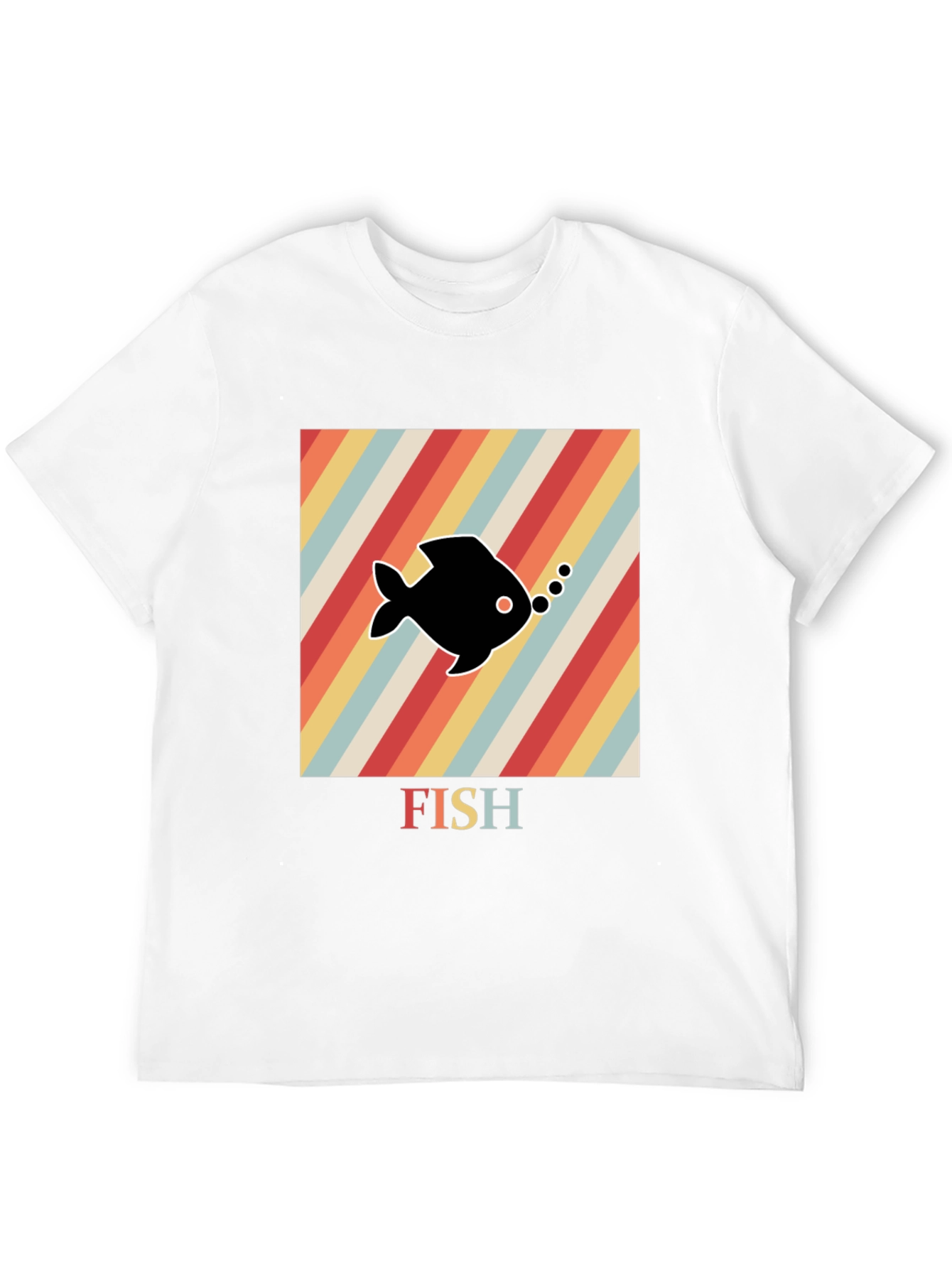 Retro Fish Graphic T-Shirt - Unique Design