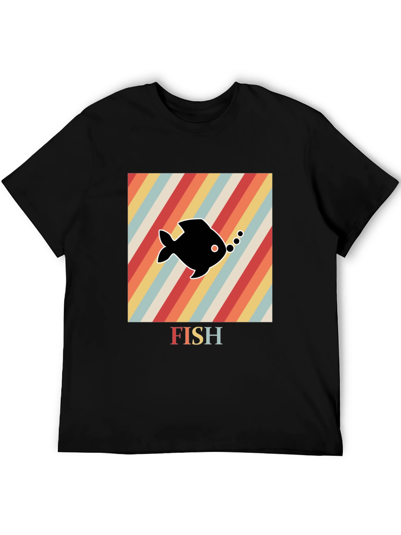 Retro Fish Graphic T-Shirt - Unique Design