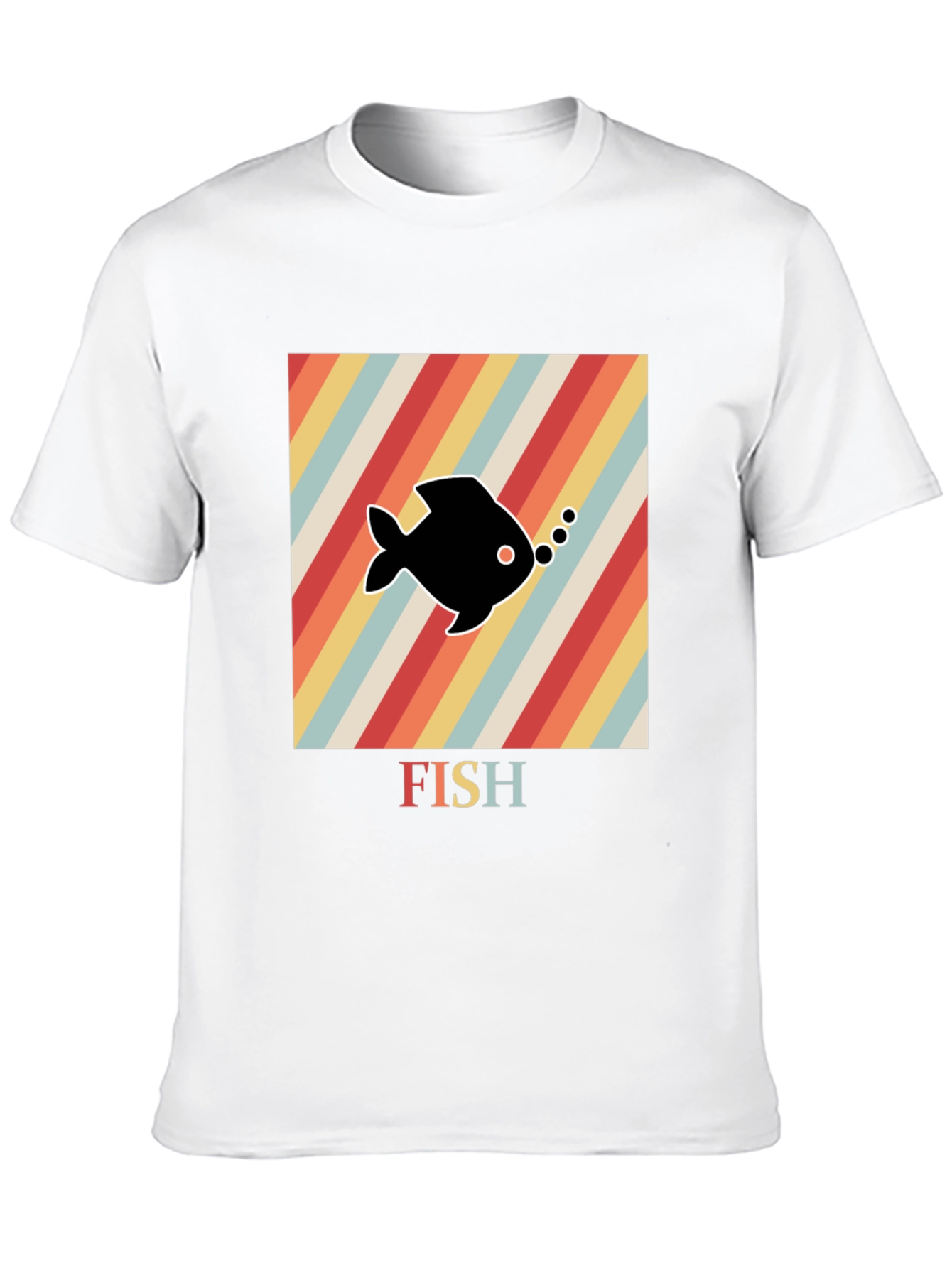 Retro Fish Graphic T-Shirt - Unique Design