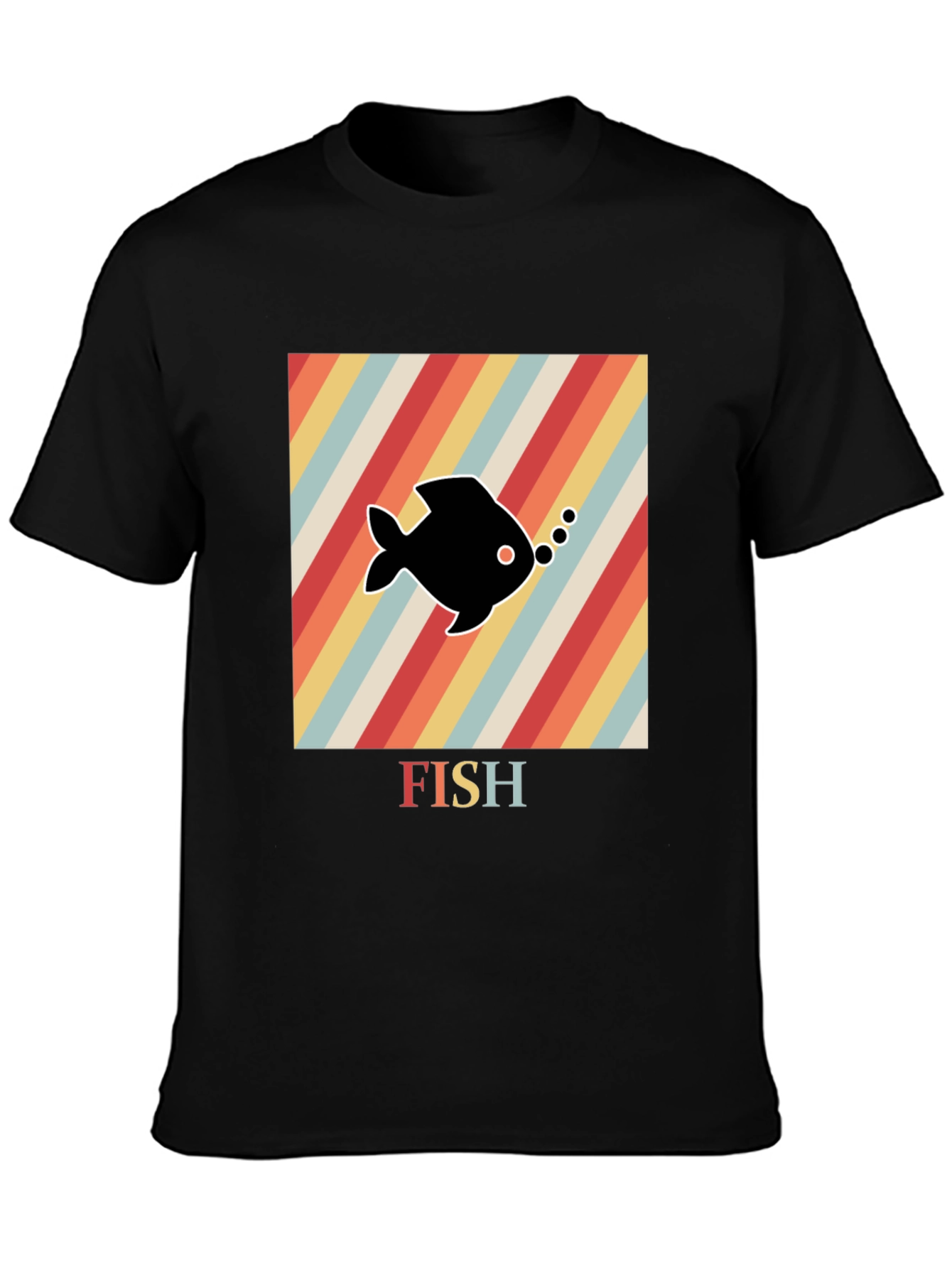 Retro Fish Graphic T-Shirt - Unique Design