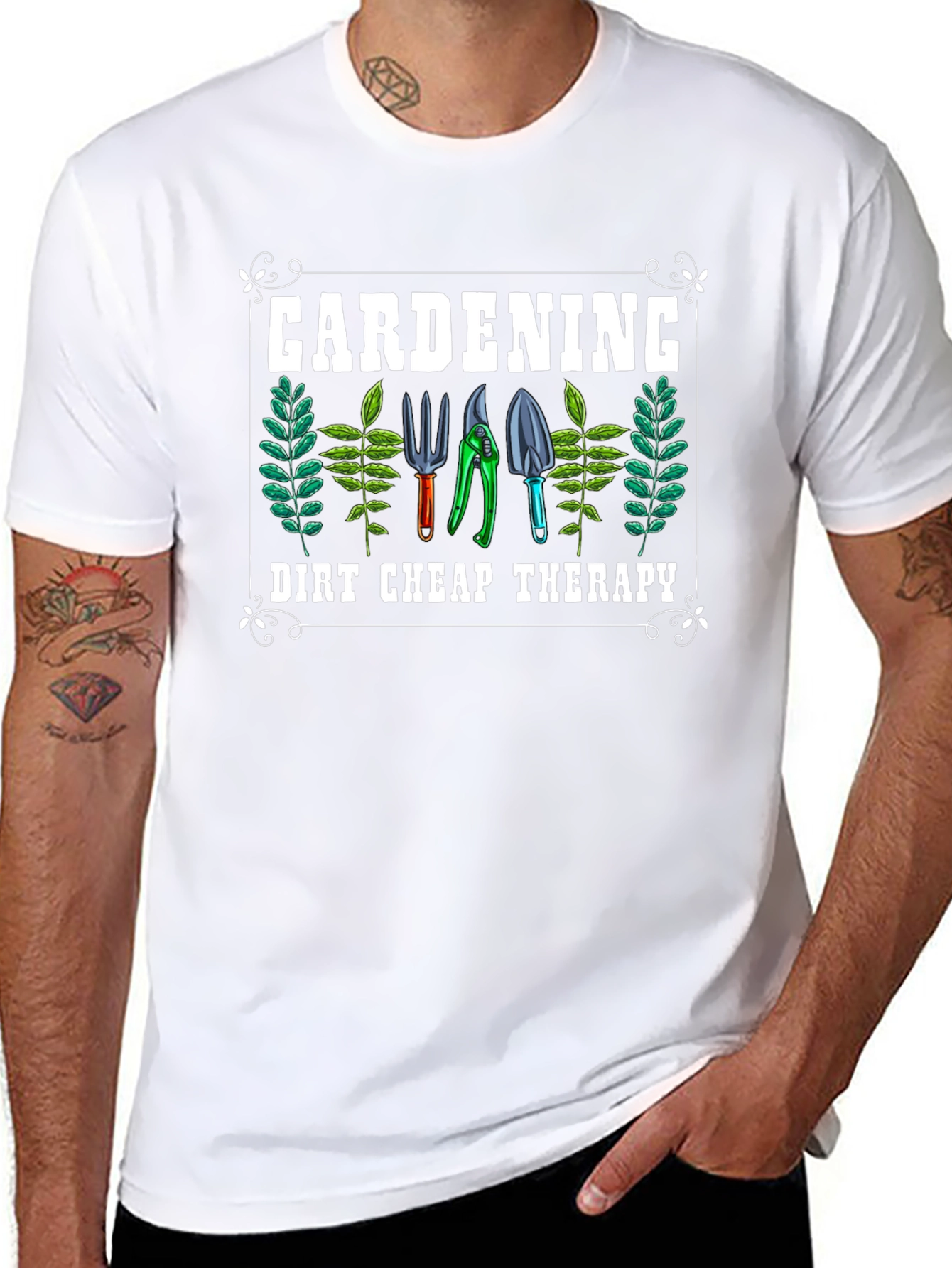 Gardening Therapy T-Shirt - Dirt Cheap Therapy