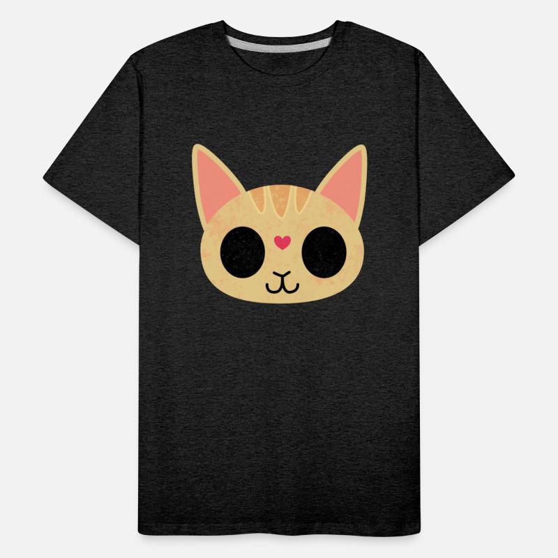 Hollow-eyed stripy cat with heart