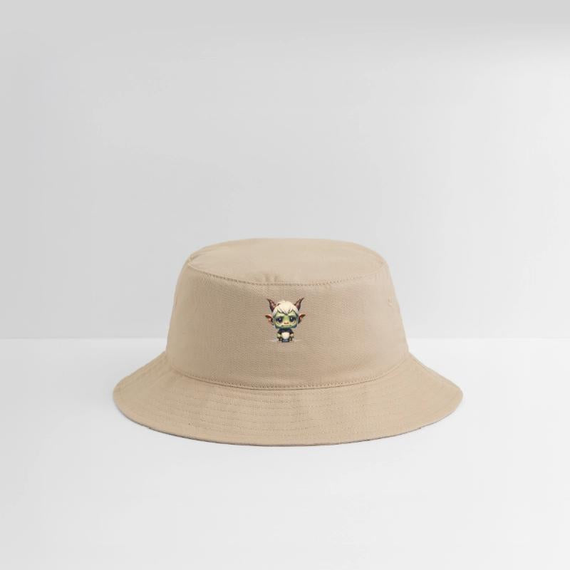 Horned troll boy with blonde hair