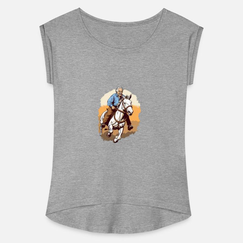 Horse Rider Grandpa Grandfather Horseback Riding