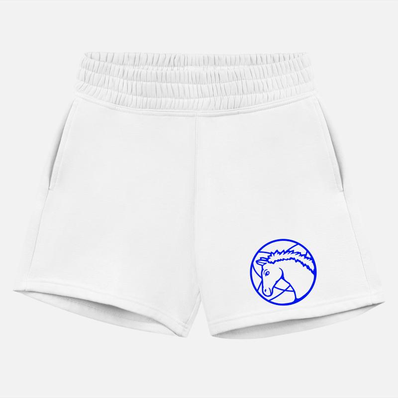 Horse stands rider cartoon riding cute comic cool