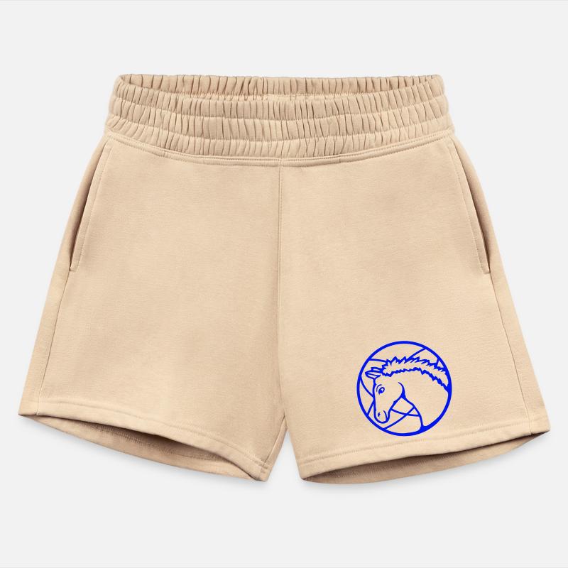 Horse stands rider cartoon riding cute comic cool