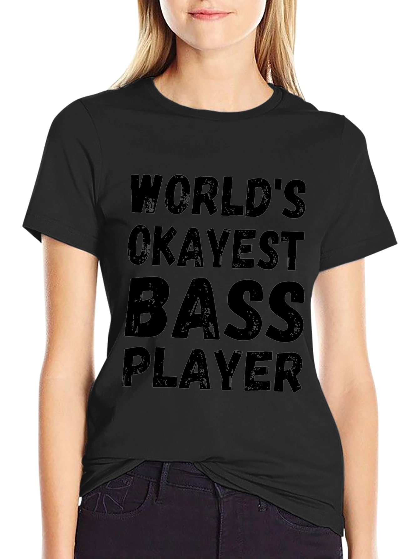 Worlds Okayest Bass Player Graphic T-Shirt