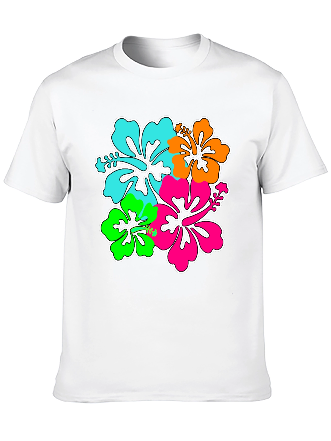Hibiscus Flower Graphic Print T-Shirt