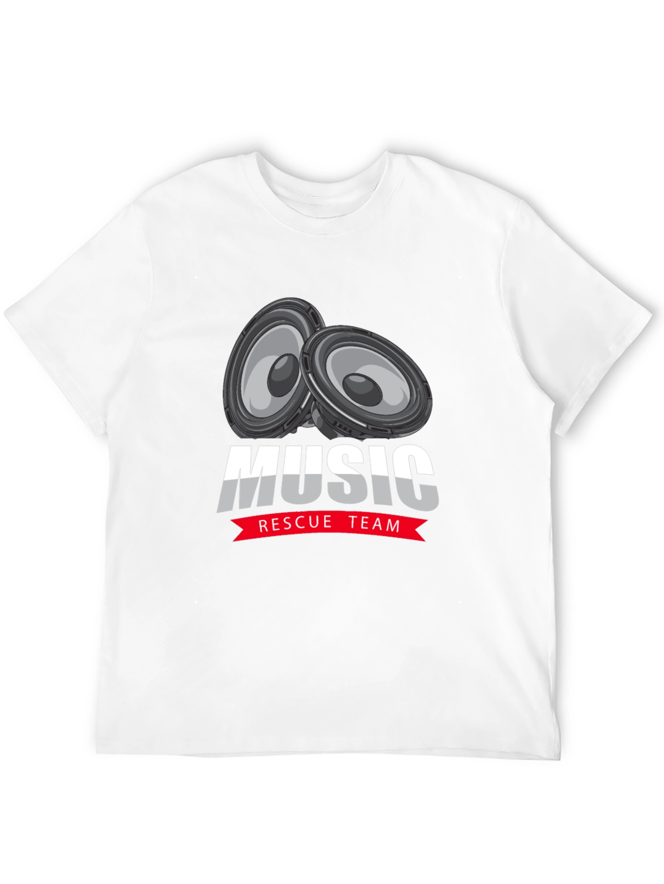 Music Rescue Team Black T-Shirt