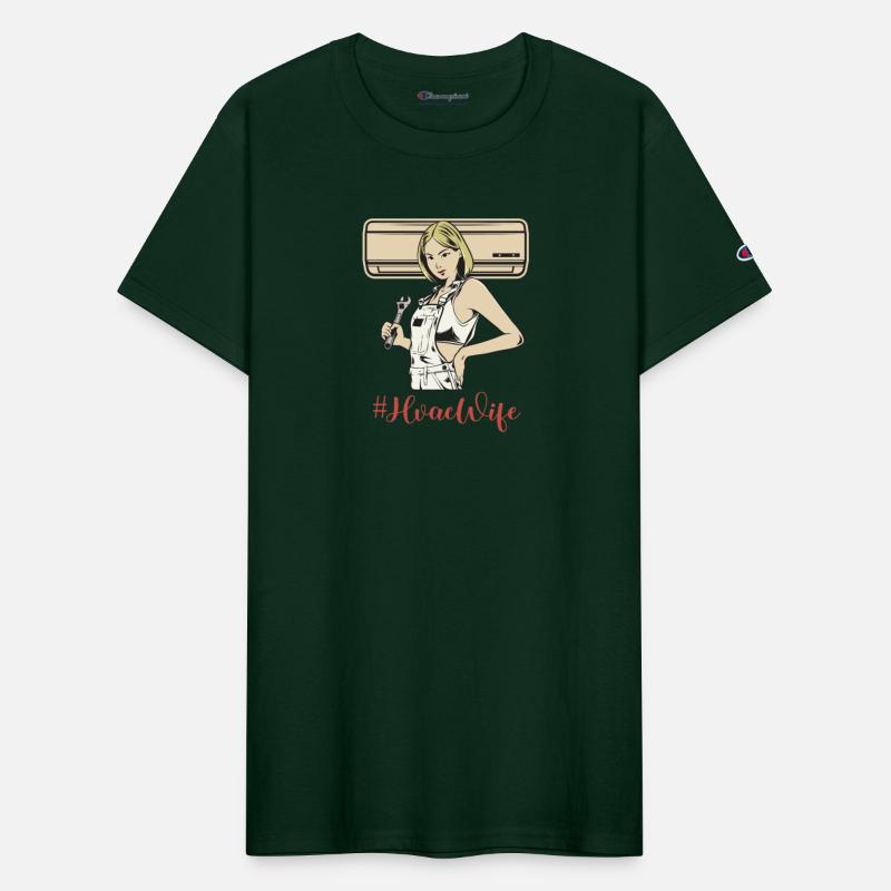 HVAC Wife Tech Technician Heating Cooling