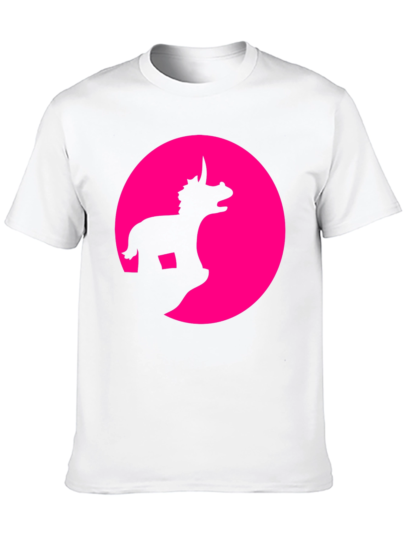 Unicorn Silhouette Graphic T-Shirt - Black