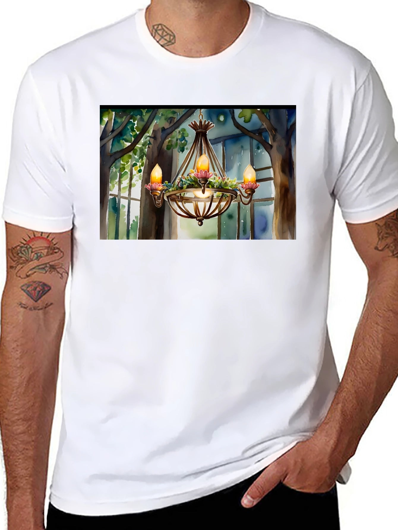 Chandelier T-Shirt - Elegant Design