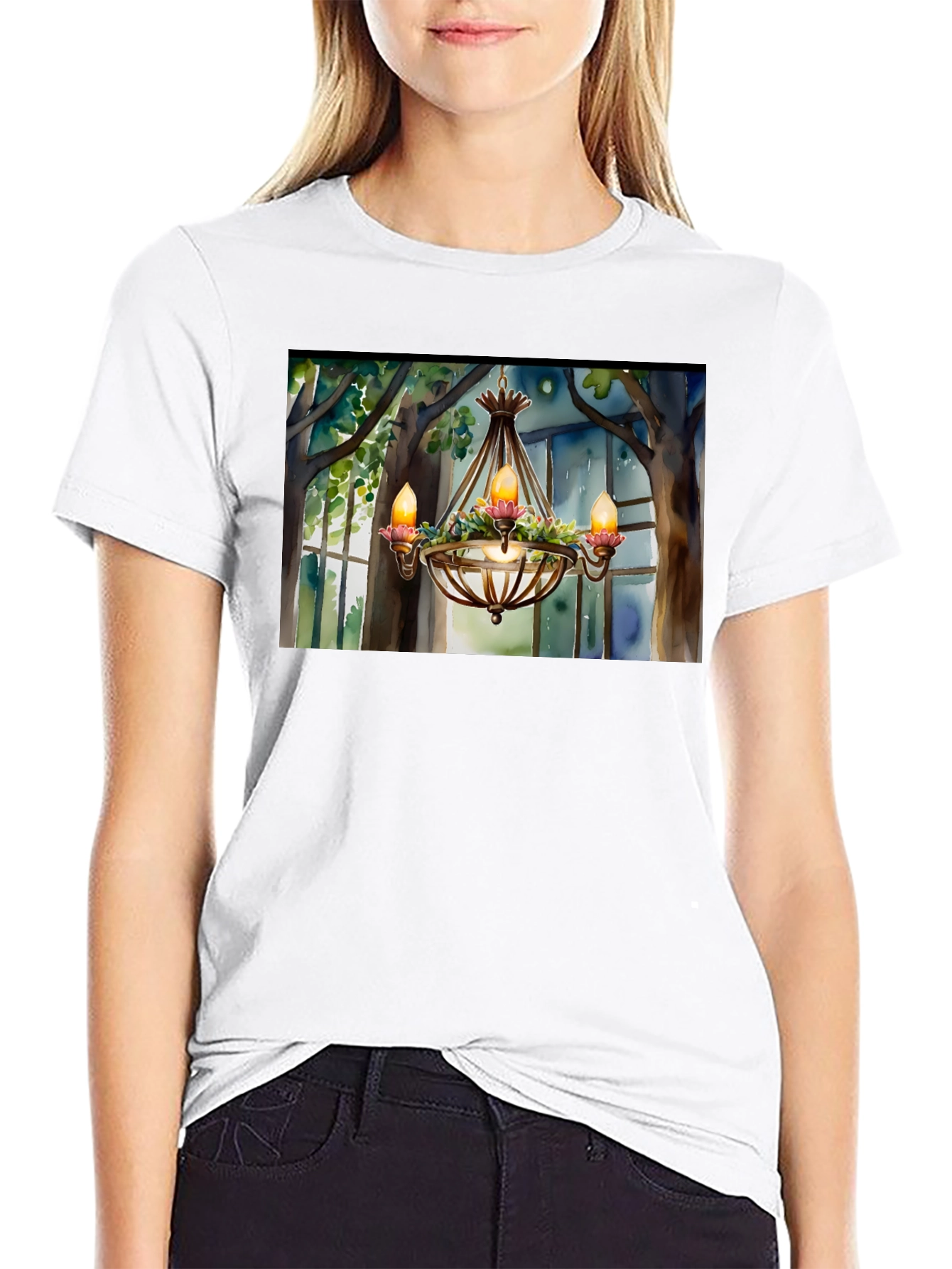 Chandelier T-Shirt - Elegant Design
