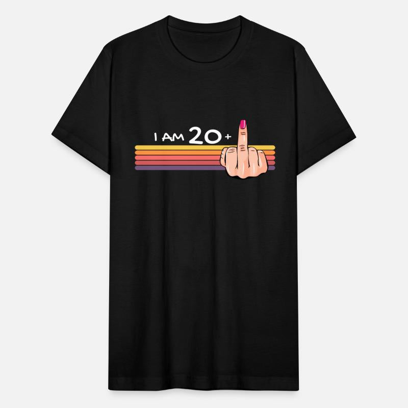 I Am 20 + 1 Middle Finger Shirt I Am 20 Plus,