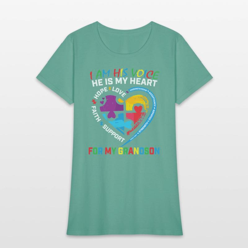 I Am His Voice Grandson Autism Awareness Grandma