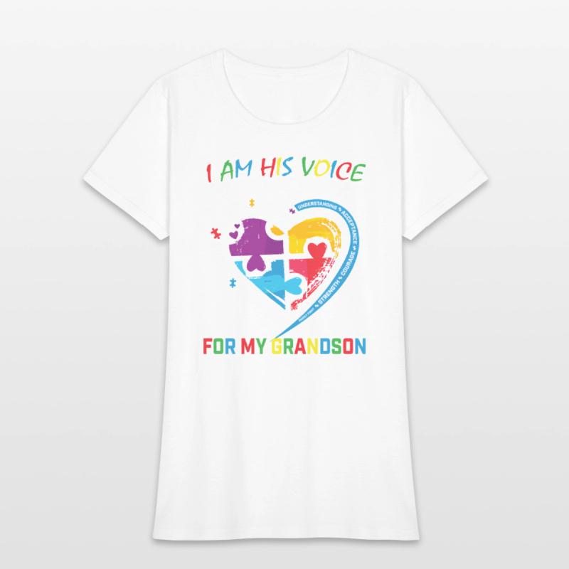 I Am His Voice Grandson Autism Awareness Grandma