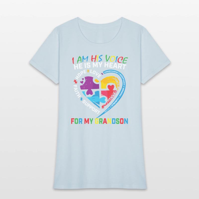 I Am His Voice Grandson Autism Awareness Grandma