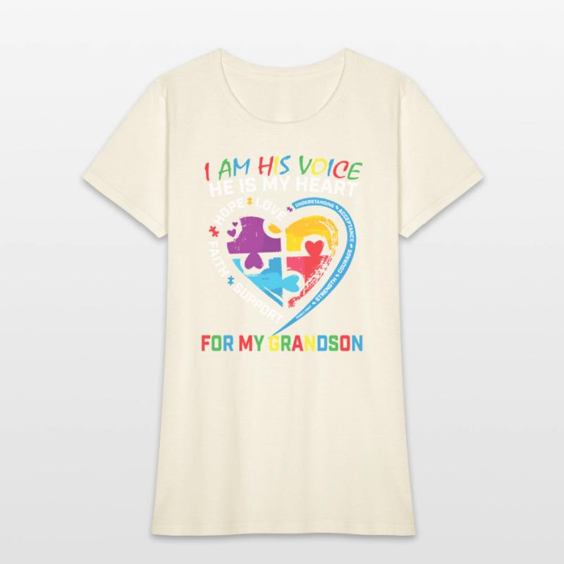 I Am His Voice Grandson Autism Awareness Grandma