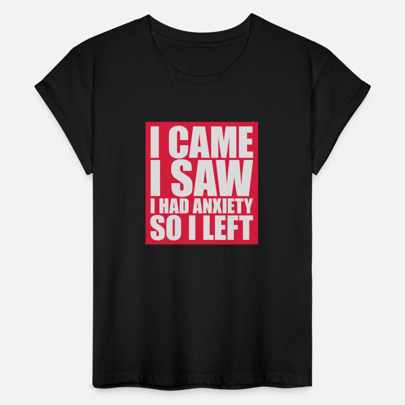 I had anxiety saying