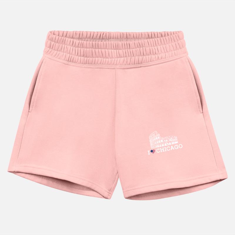 I Love Chicago Colosseum Heart Flag Pun America