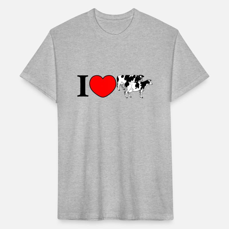 I love cow emblem with I sign, heart