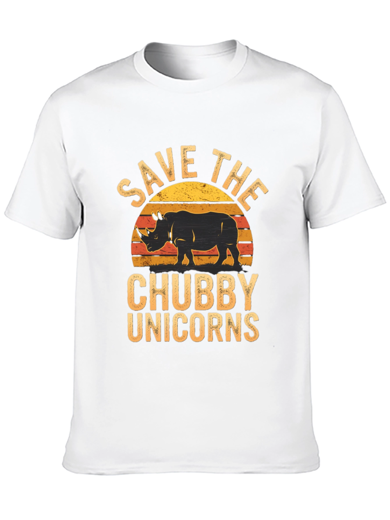 Save the Chubby Unicorns Rhino T-Shirt
