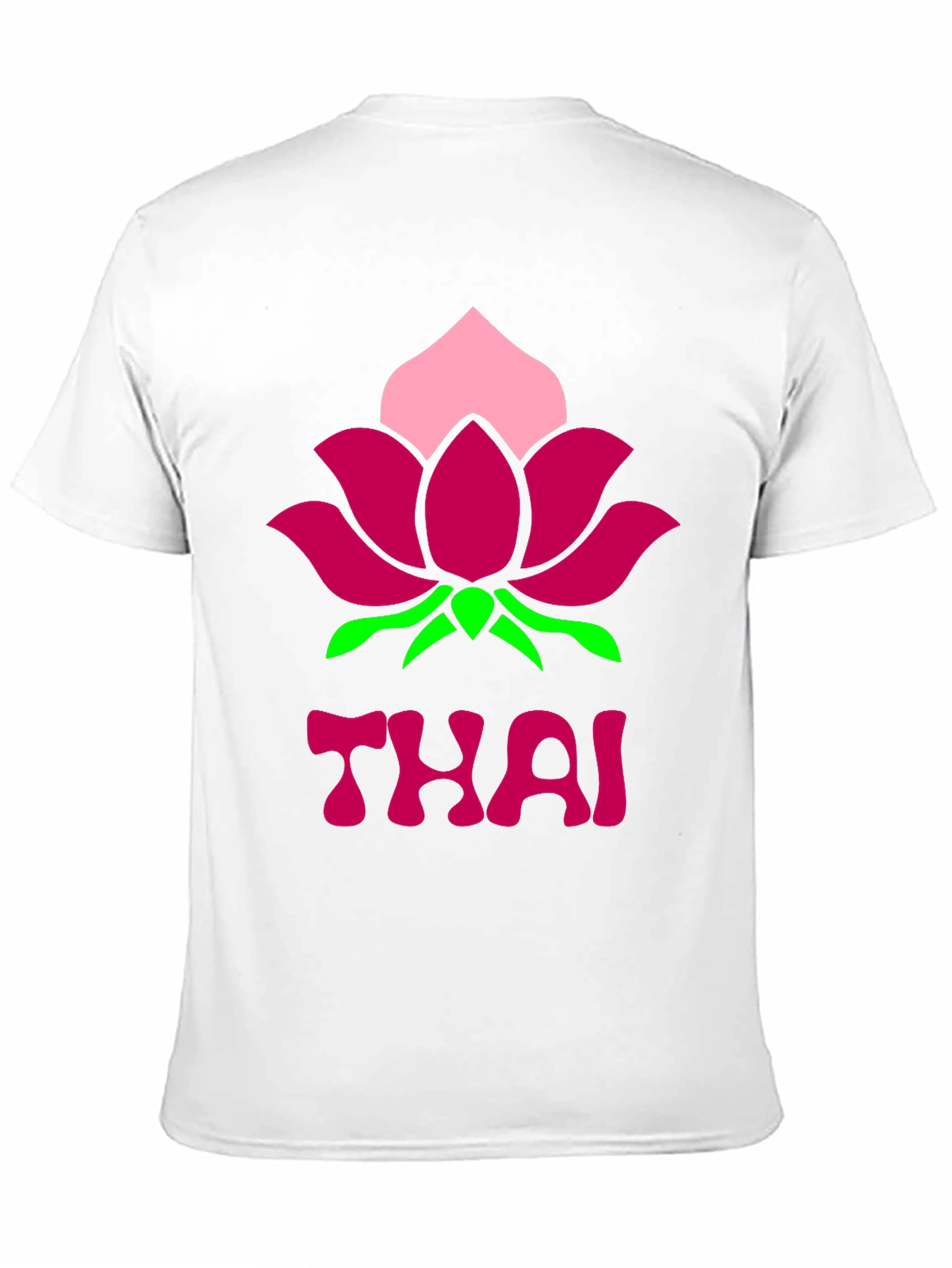 Thai Lotus Graphic T-Shirt - Black