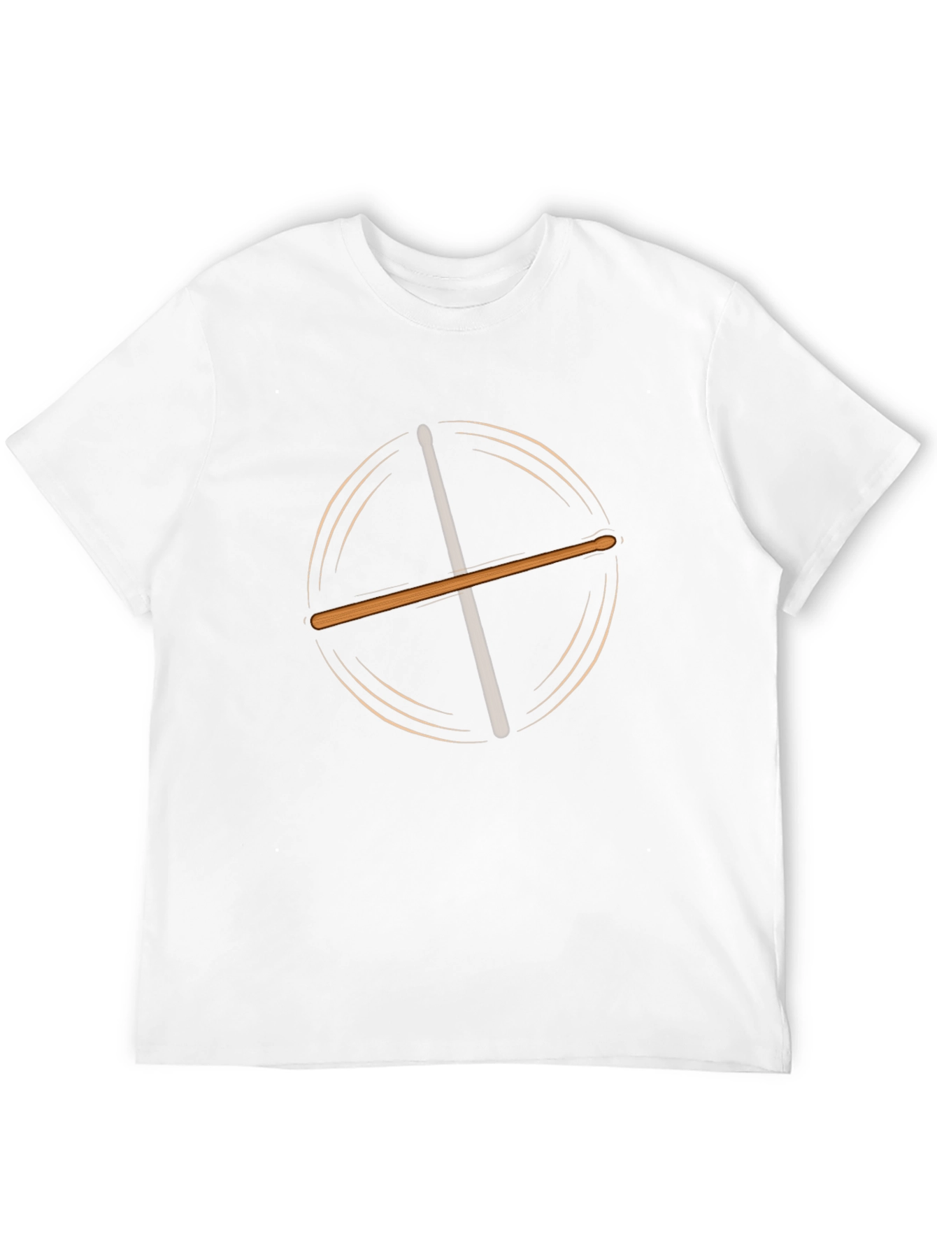 Drum Sticks Graphic Black T-Shirt