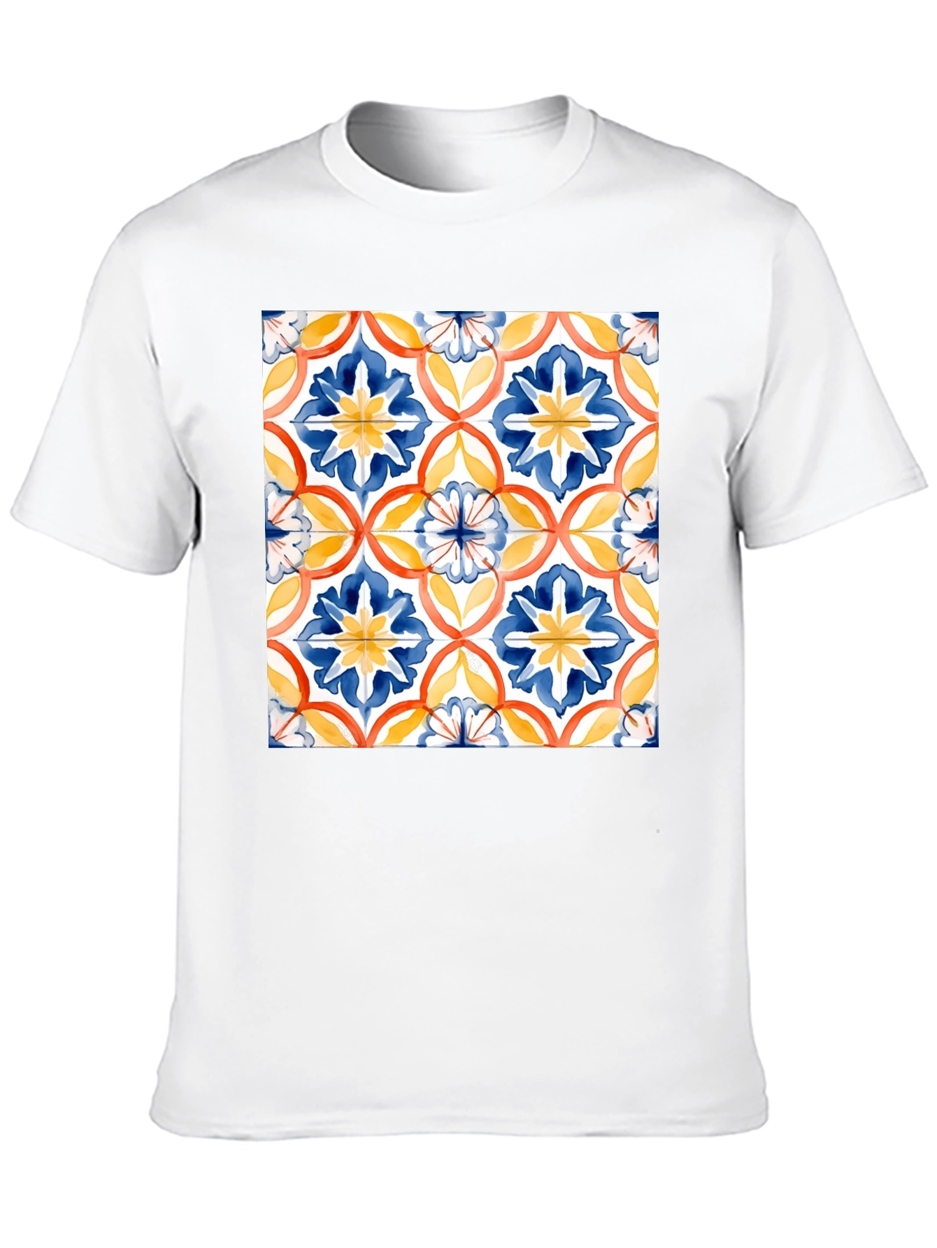 Azulejo-Inspired Graphic Tee