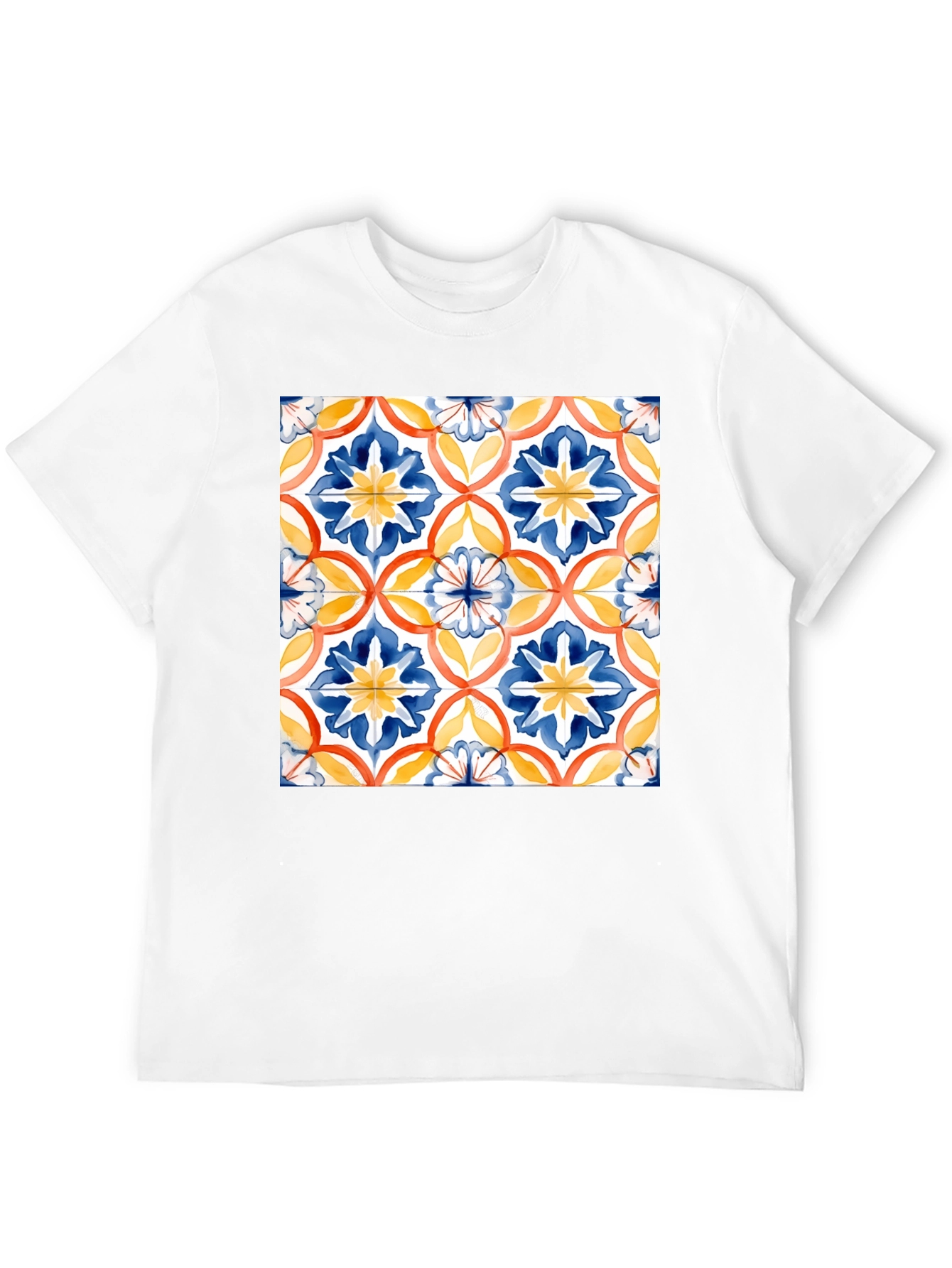 Azulejo-Inspired Graphic Tee