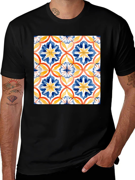 Azulejo-Inspired Graphic Tee