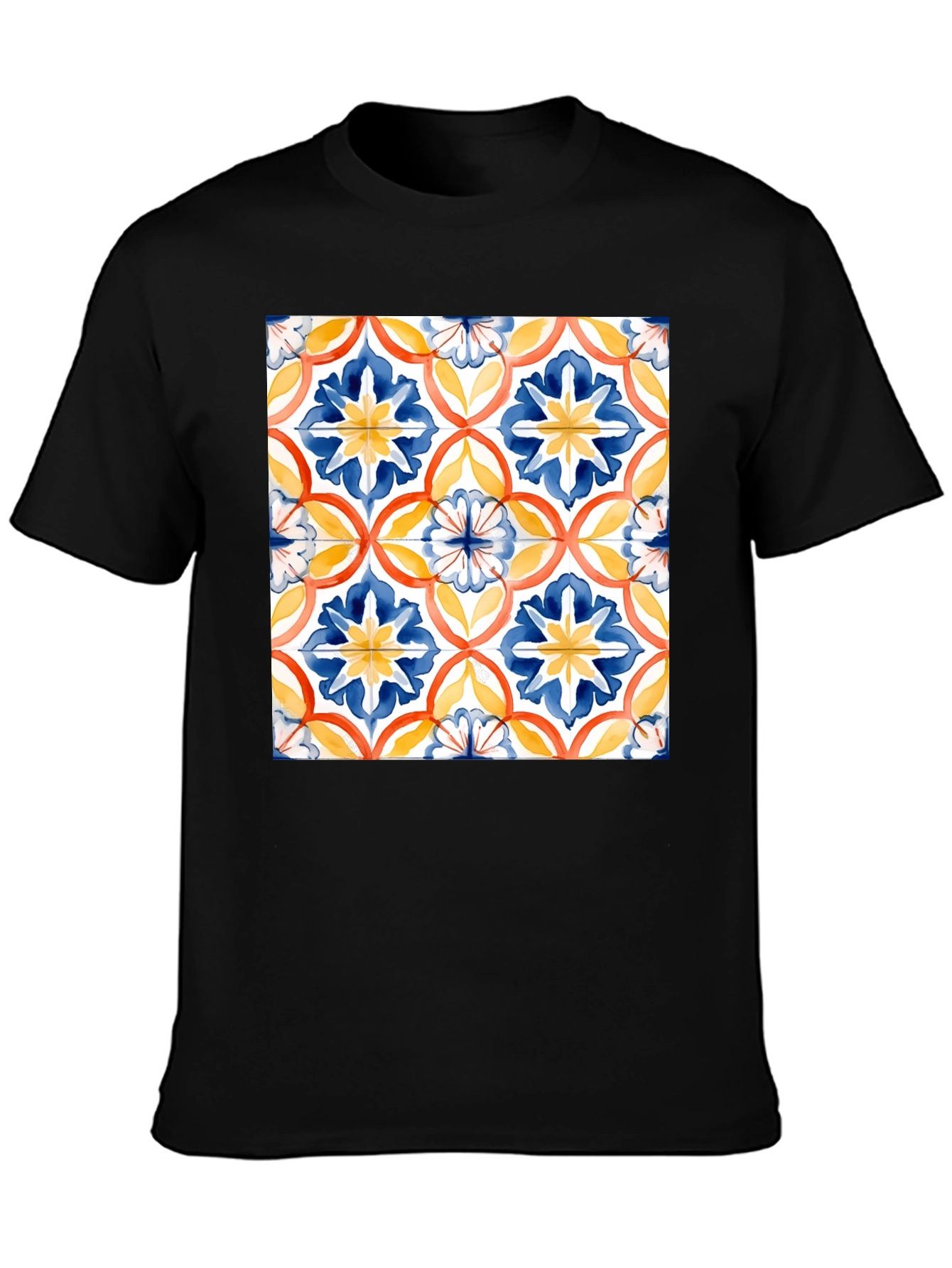 Azulejo-Inspired Graphic Tee