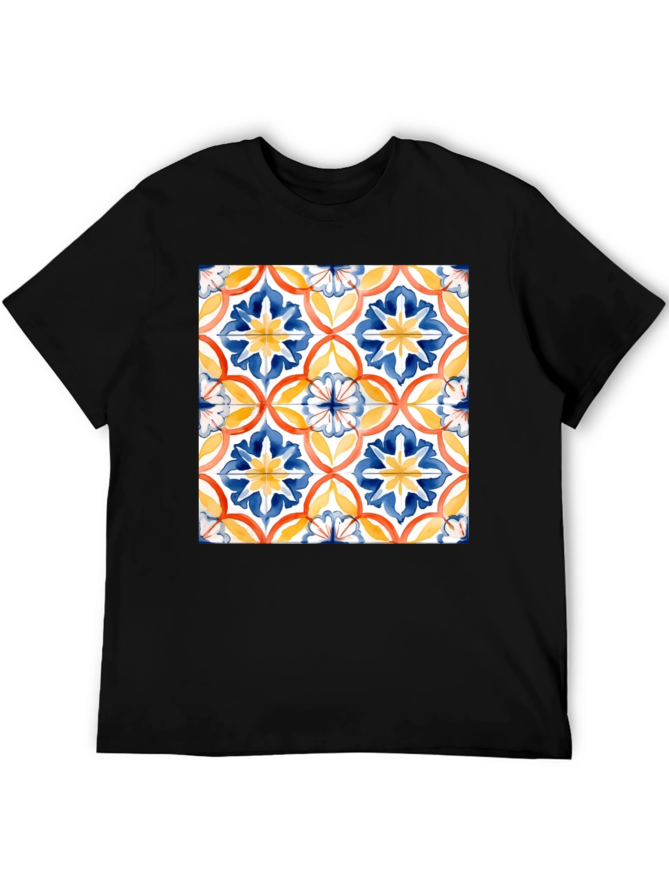 Azulejo-Inspired Graphic Tee