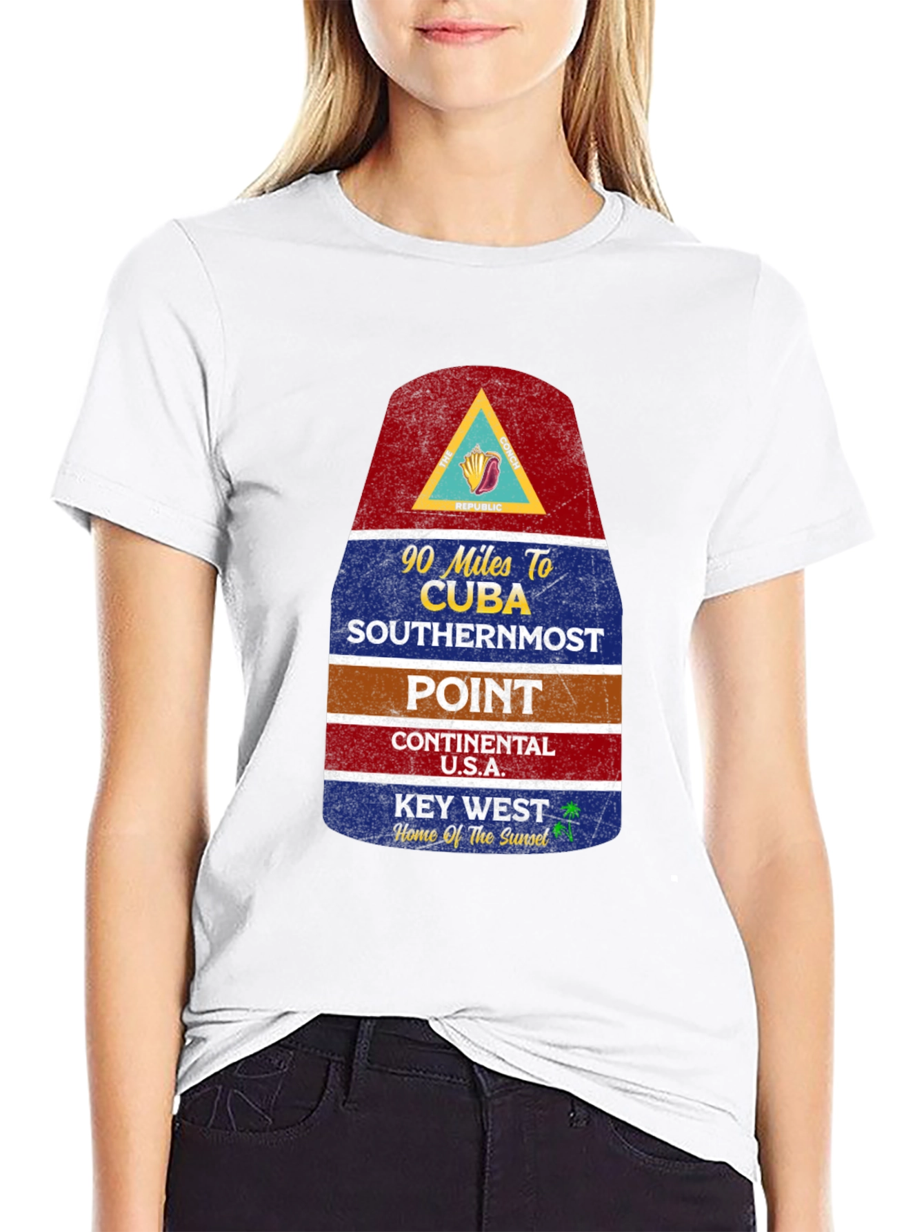 Key West Florida T-Shirt Southernmost Point Tee