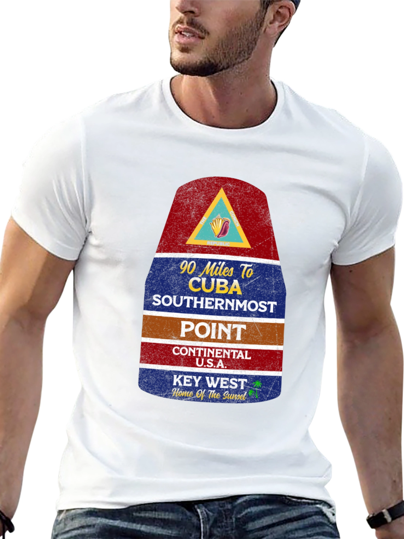Key West Florida T-Shirt Southernmost Point Tee