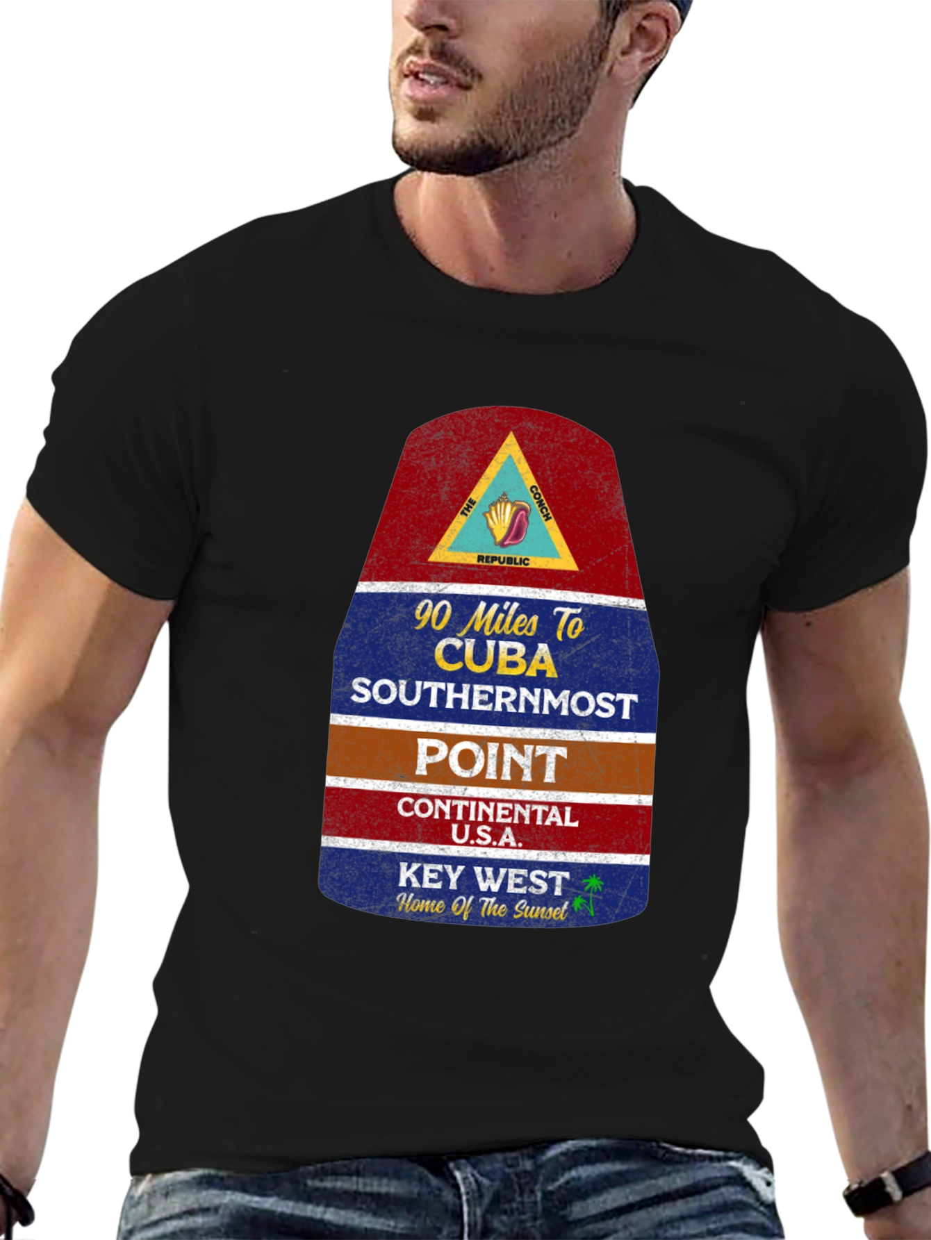 Key West Florida T-Shirt Southernmost Point Tee