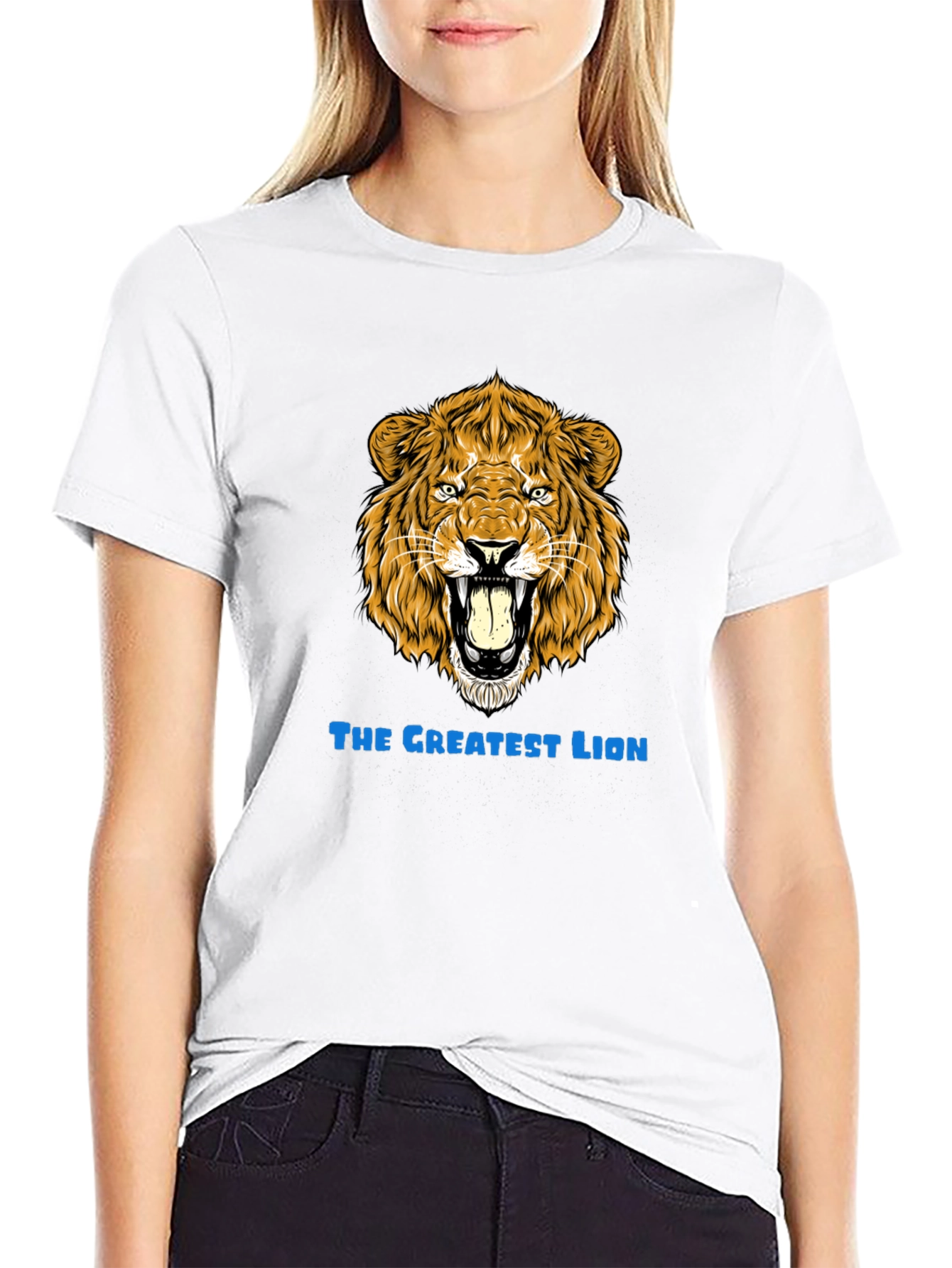 The Greatest Lion Graphic T-Shirt - Bold Design