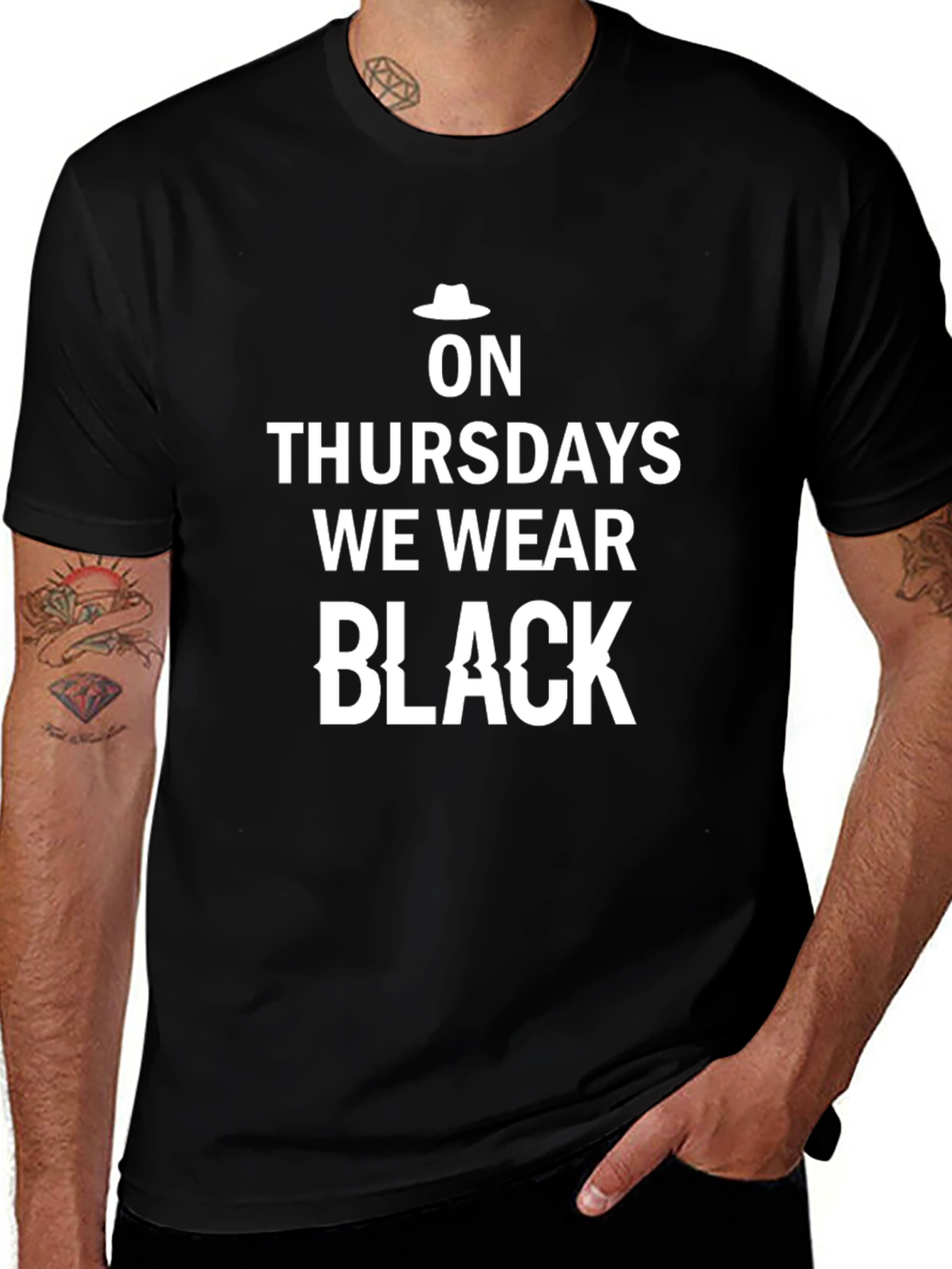 On Thursdays We Wear Black T-Shirt