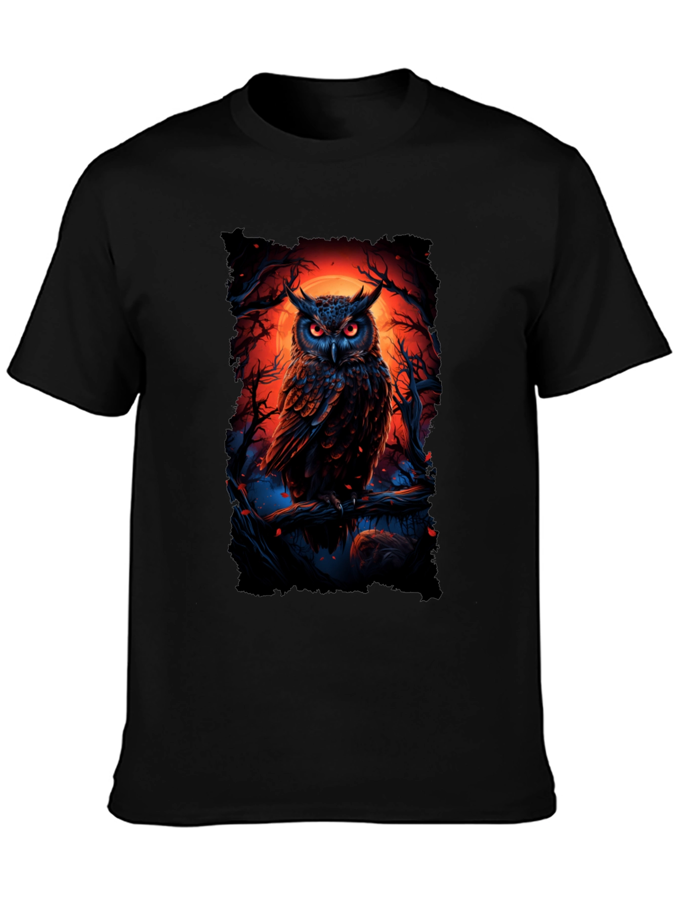 Owl Graphic Tee - Gothic T-Shirt