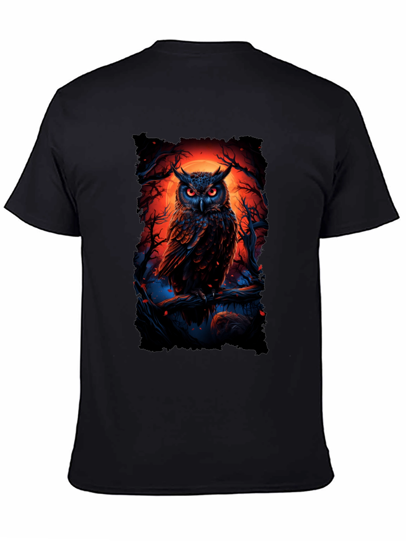 Owl Graphic Tee - Gothic T-Shirt