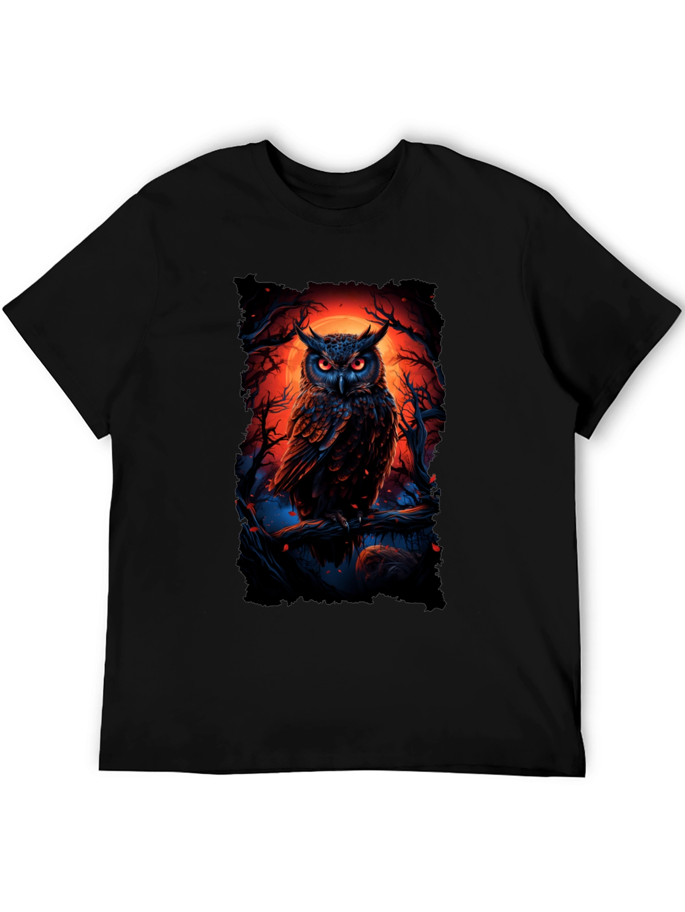 Owl Graphic Tee - Gothic T-Shirt