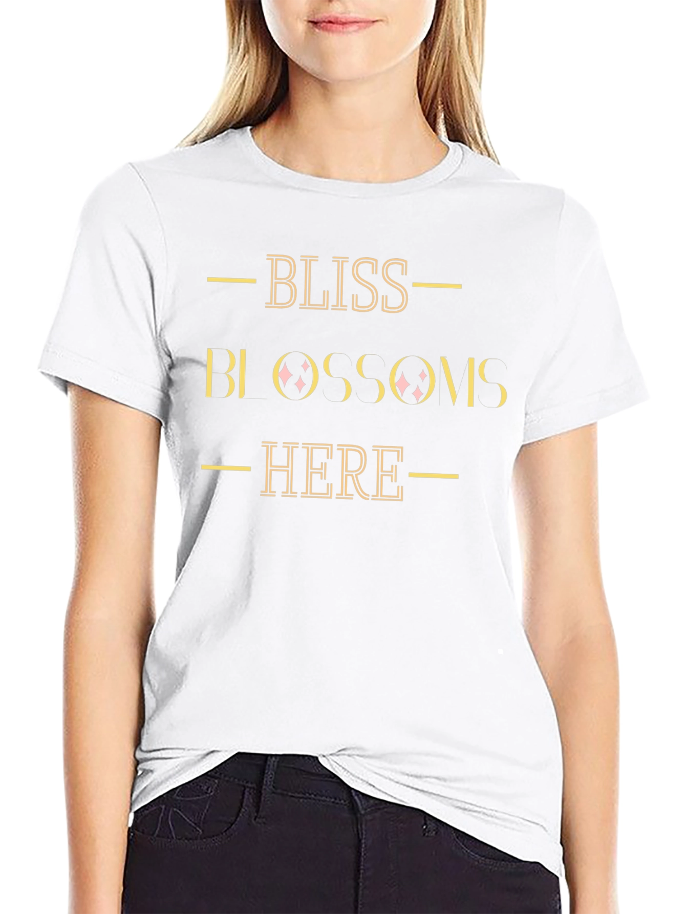 Bliss Blossoms Here Graphic Tee - Comfort Fit