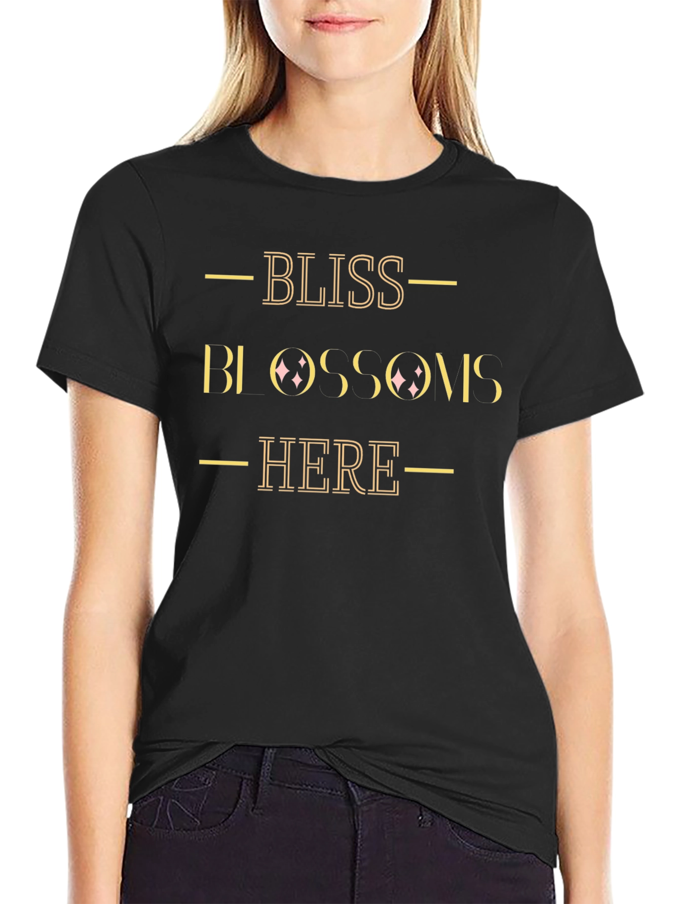Bliss Blossoms Here Graphic Tee - Comfort Fit