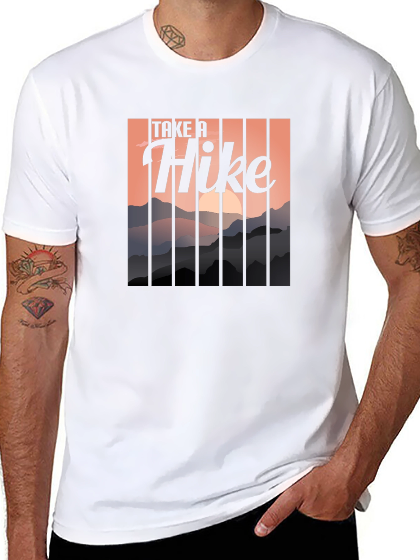 Take a Hike Graphic Tee - Mountain Adventure Shirt