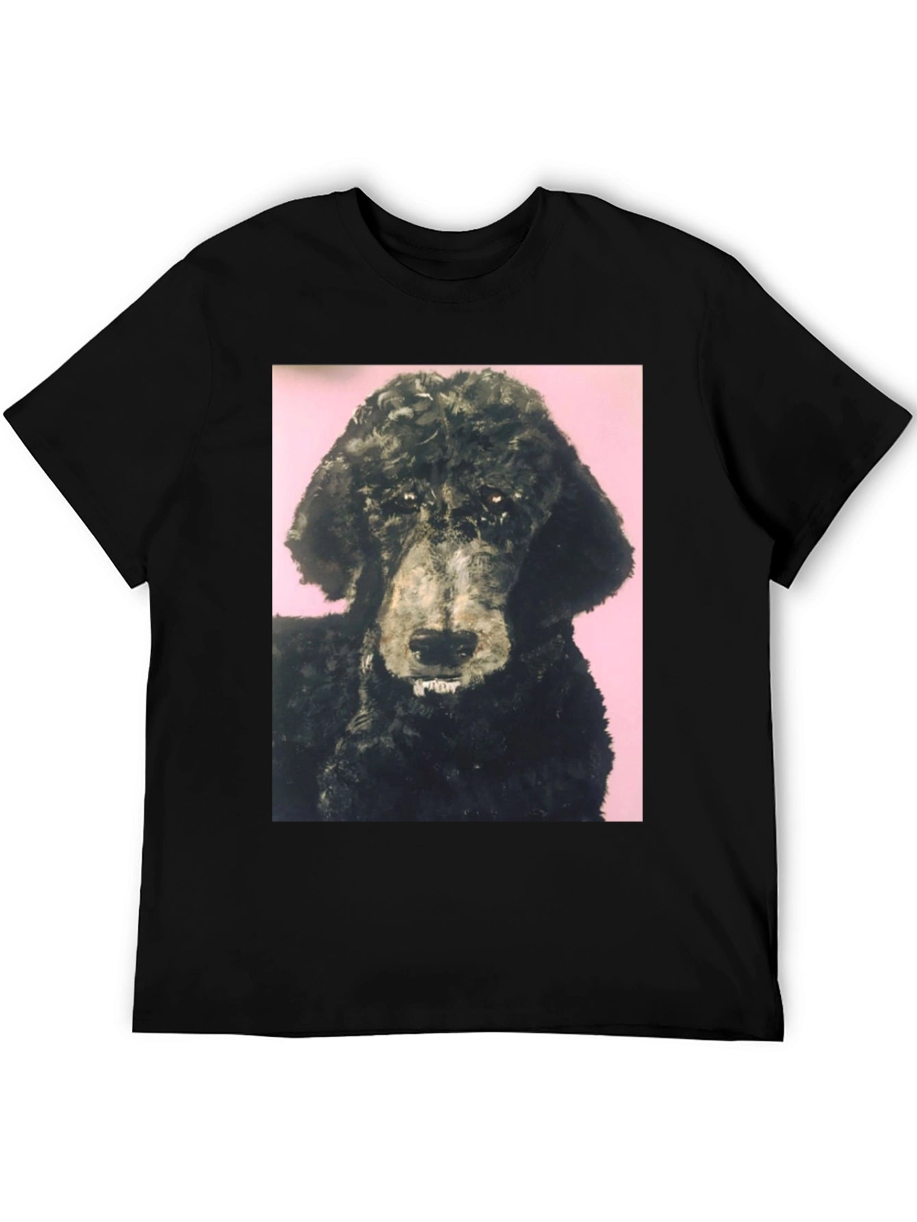 Black Poodle Graphic Tee - Unique Pet Lover Shirt