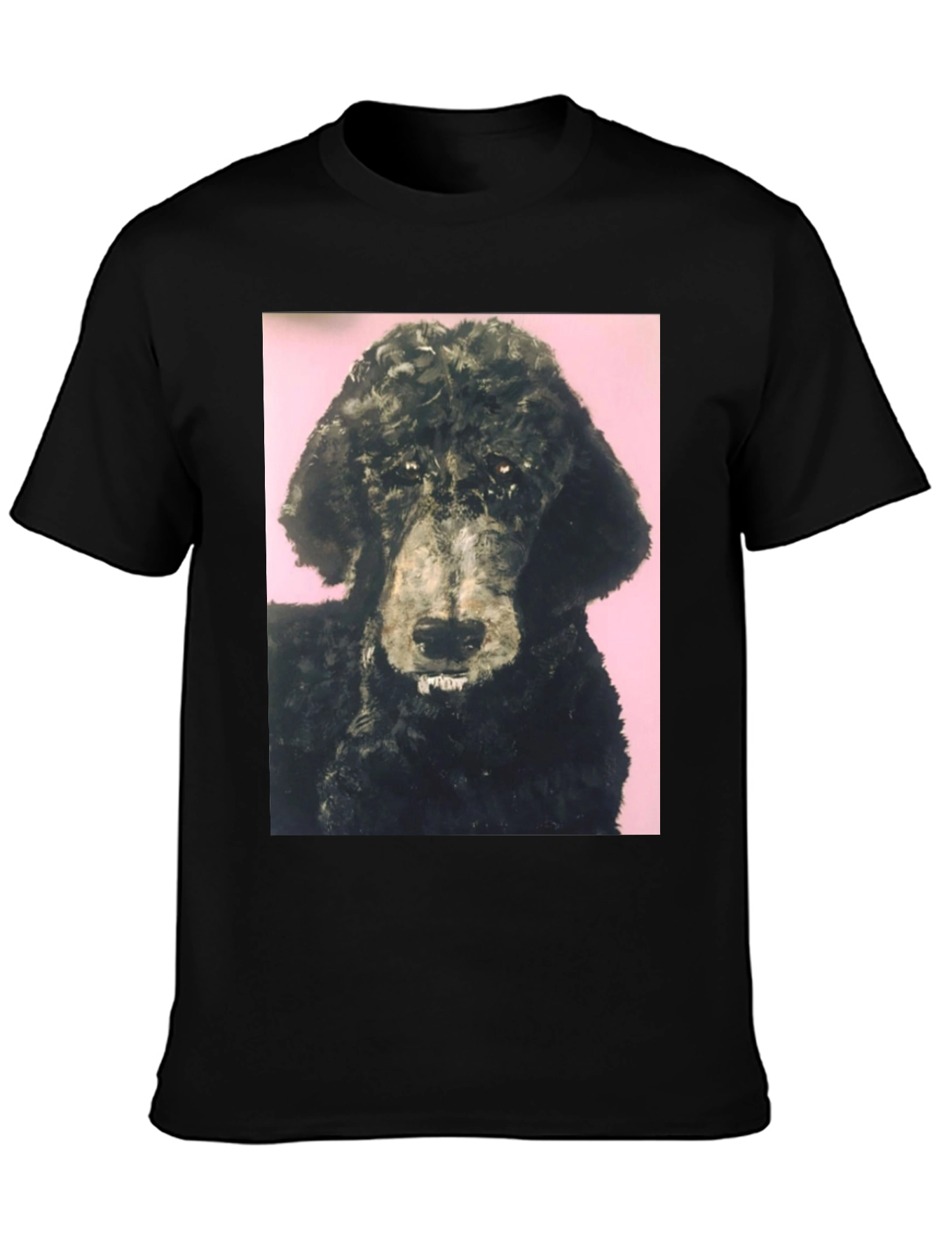 Black Poodle Graphic Tee - Unique Pet Lover Shirt