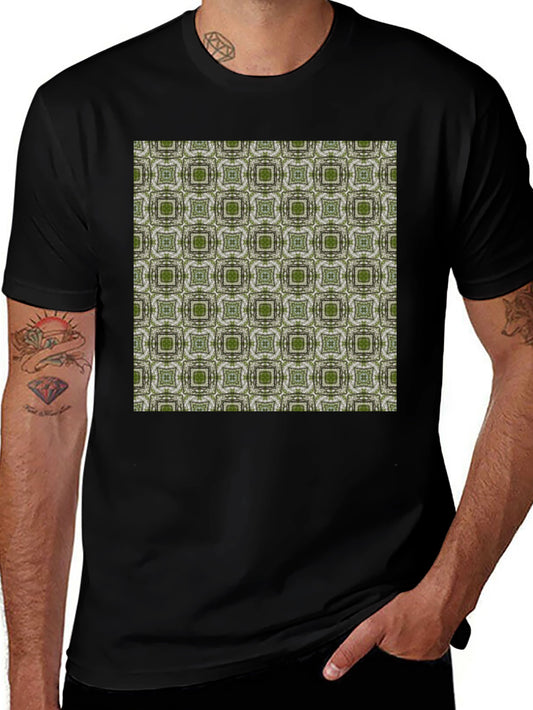 Patterned Black T-Shirt