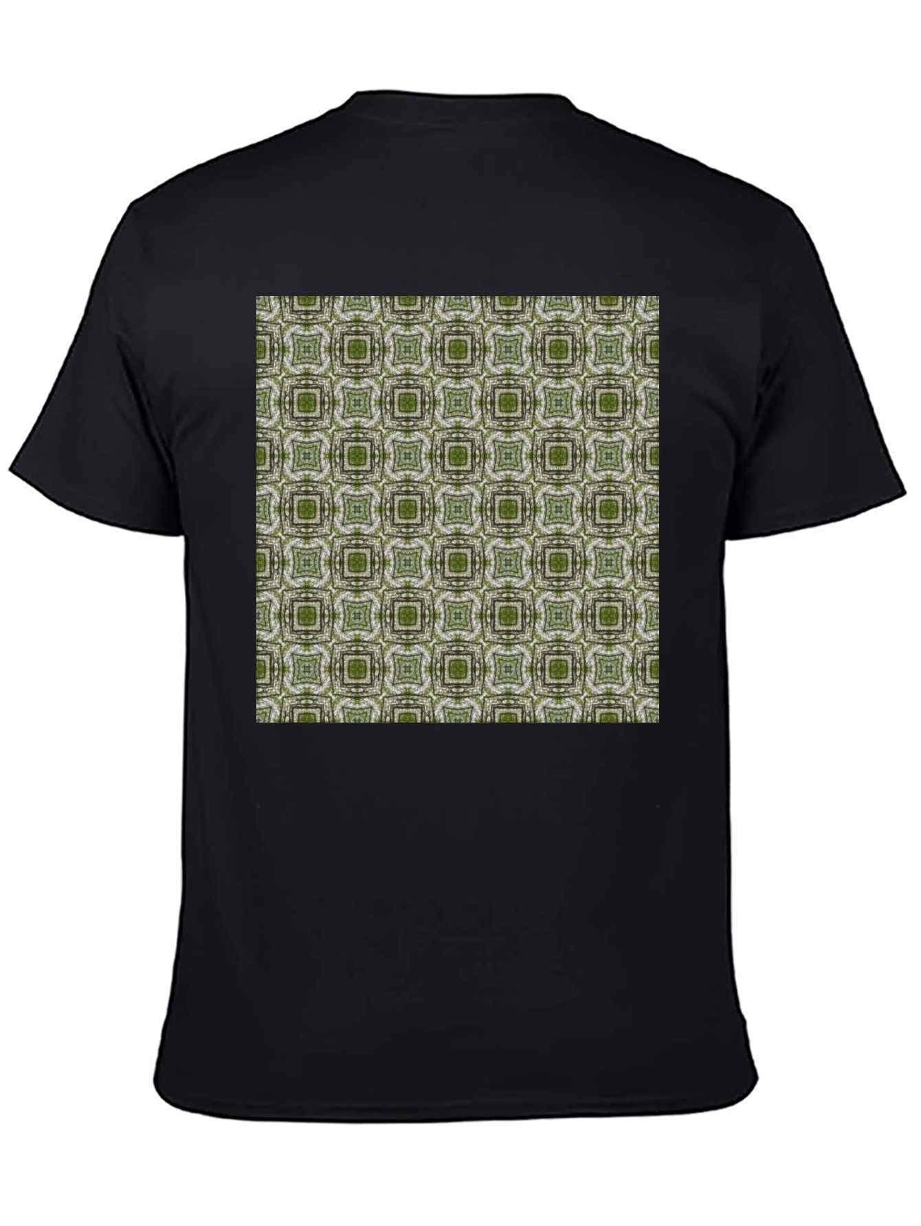 Patterned Black T-Shirt