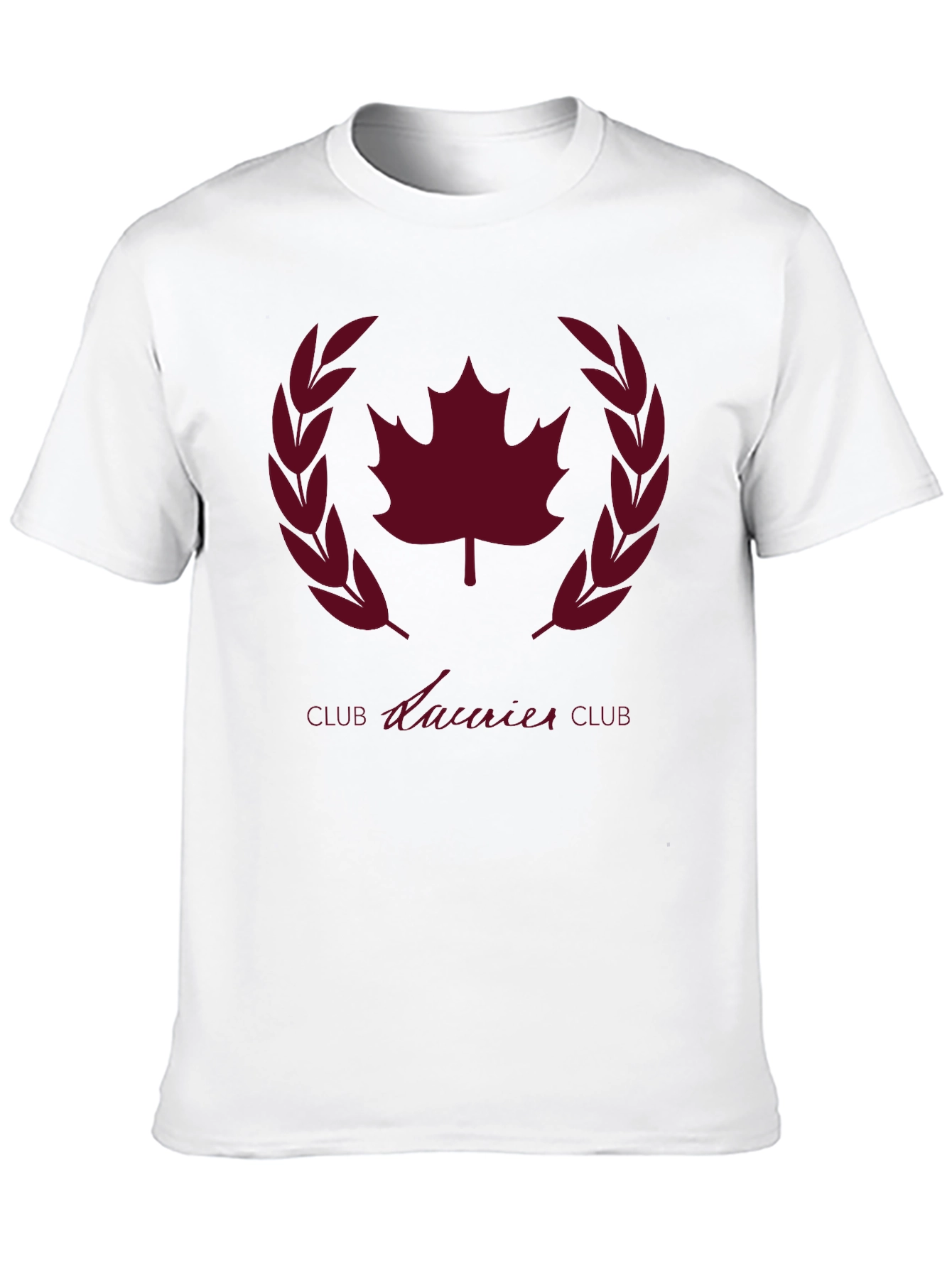 Laurier Club Black T-Shirt - Maple Leaf Design